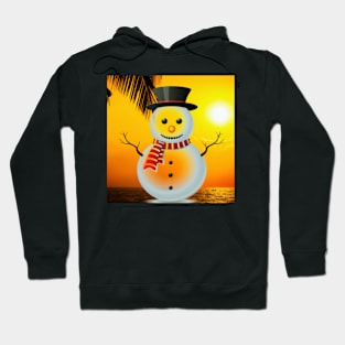 Suntan Snowman Hoodie